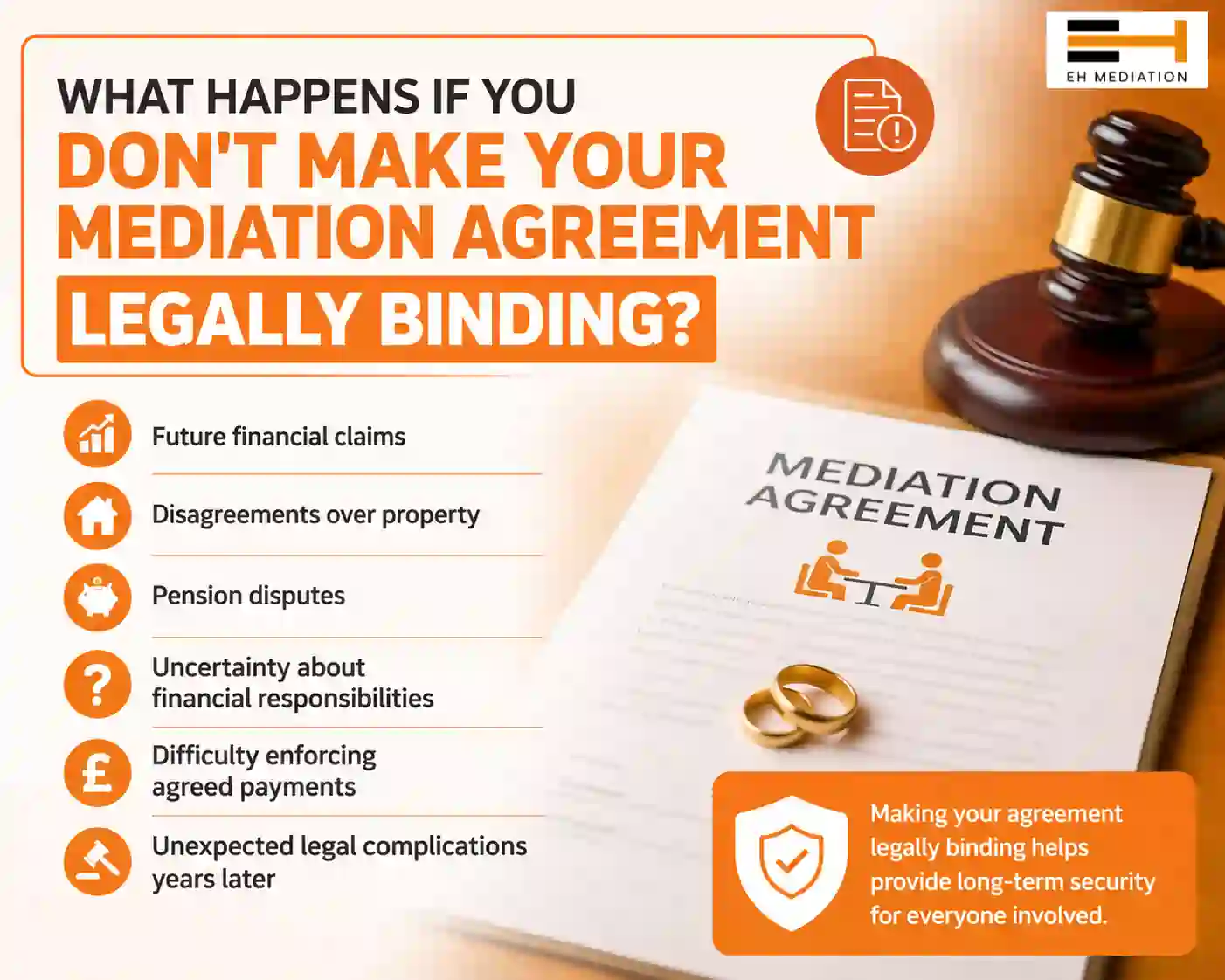What Happens If You Don't Make Your Mediation Agreement Legally Binding Paignton?